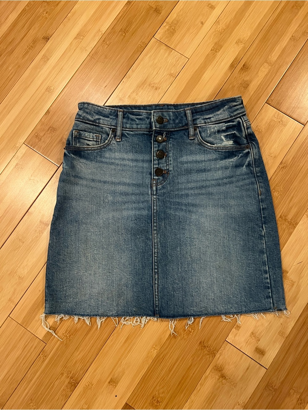 Old Navy Blue Denim Skirt - Faded Indigo